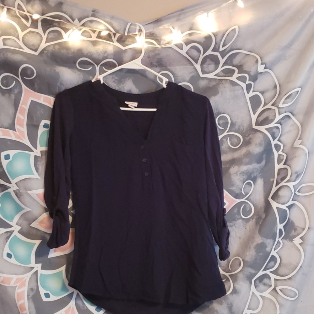 Dark blue merona blouse